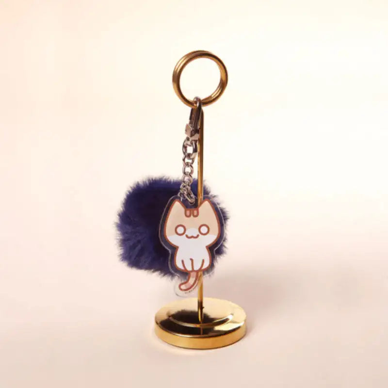 The Owner of the Earth is a Cat - Double-sided Acrylic Pom-Pom Keyring - D&C WEBTOON Biz - Keyring - Harumio