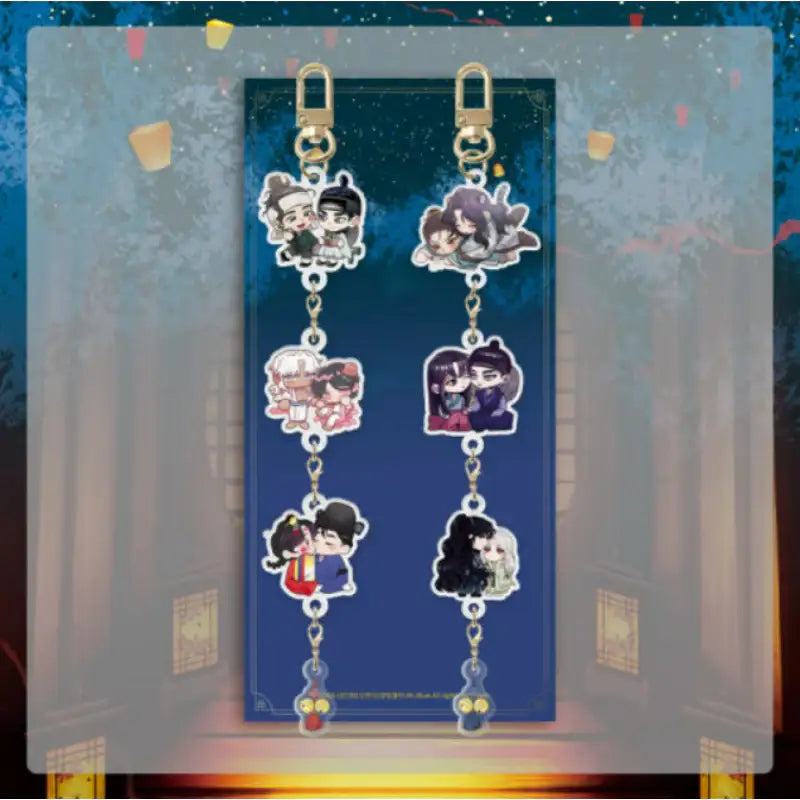 Double Bell - Trinket Keyring - Mr Blue Goods Shop - Acrylic Keyring - Harumio