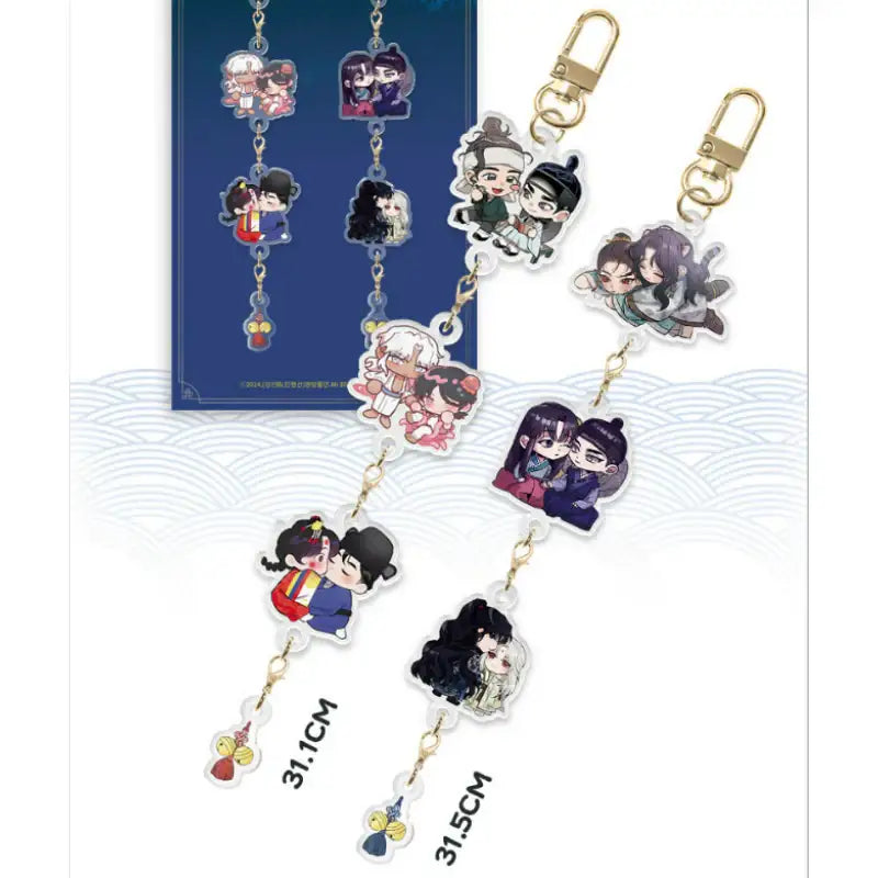 Double Bell - Trinket Keyring - Mr Blue Goods Shop - Acrylic Keyring - Harumio