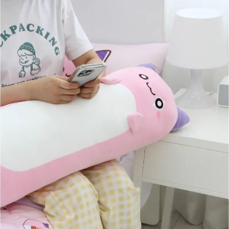 NARA HOME DECO X Maple Story - 3D Body Pillow Pink Bean - NARA HOME DECO - Body Pillow - Harumio
