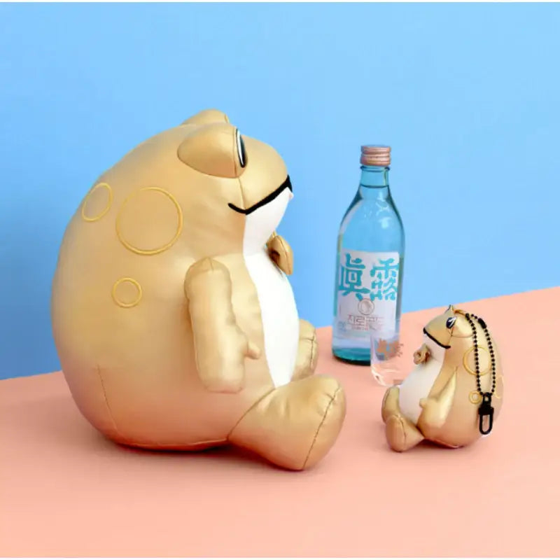 NARA HOME DECO x Hite Jinro - Gold Toad Sitting Doll - Nara Home Deco - Plush Doll - Harumio