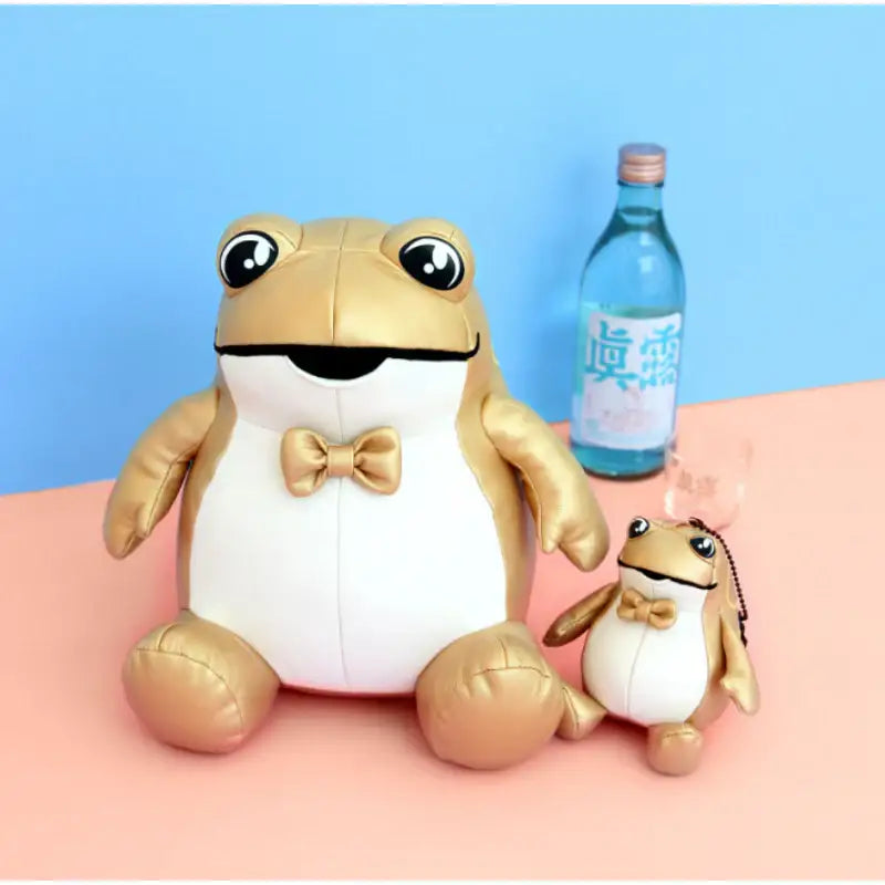 NARA HOME DECO x Hite Jinro - Gold Toad Sitting Doll - Nara Home Deco - Plush Doll - Harumio
