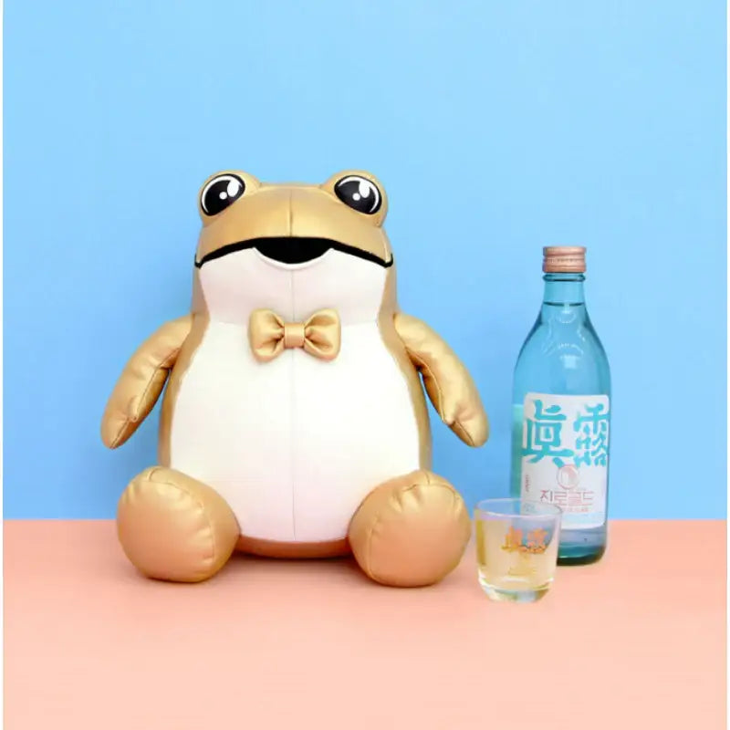 NARA HOME DECO x Hite Jinro - Gold Toad Sitting Doll - Nara Home Deco - Plush Doll - Harumio