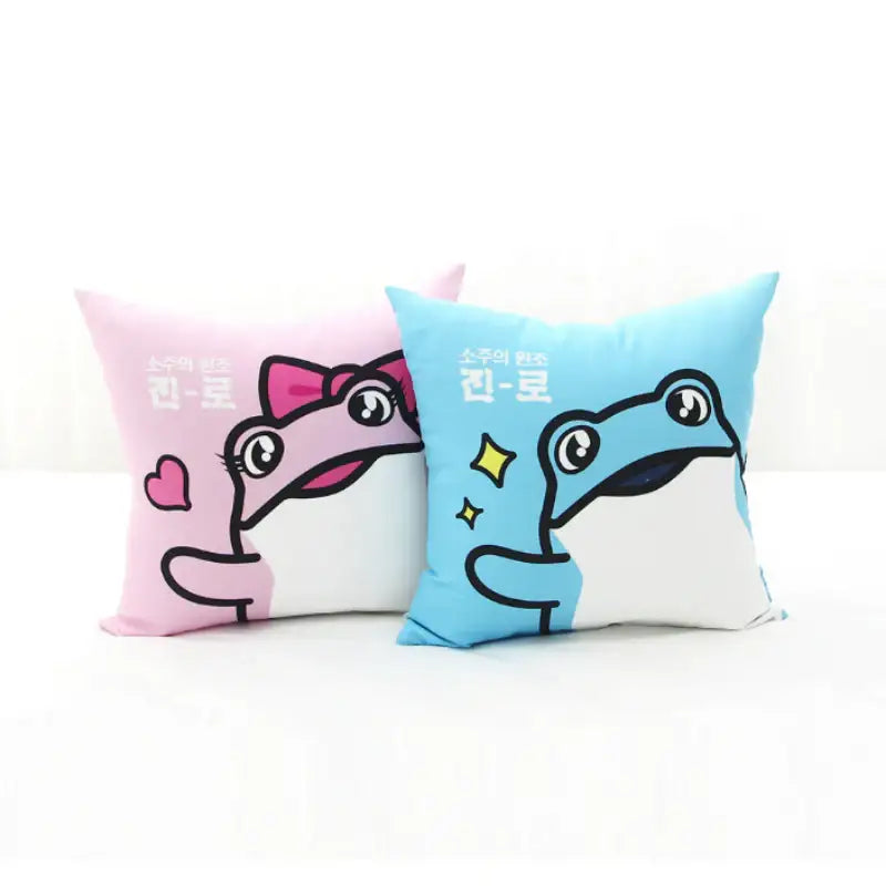 NARA HOME DECO x Hite Jinro - Jinro Toad Square Cushion - Nara Home Deco - Pillow - Harumio