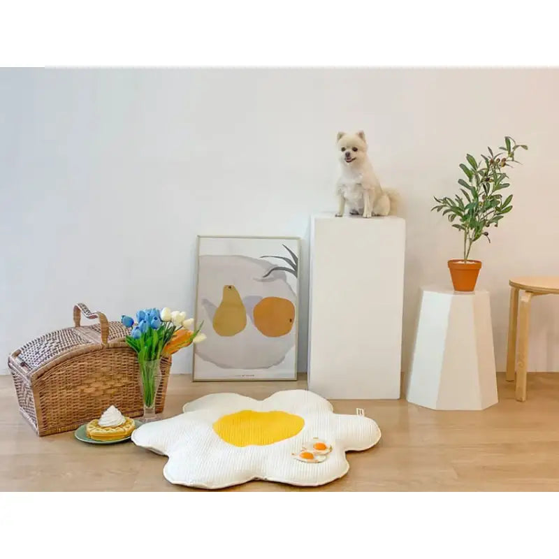 Mummur - Sunny Side Up Thin Cushion - Mummur - Pet Cushion - Harumio