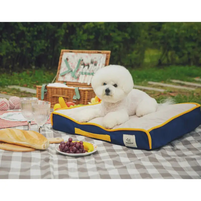 Mummur - Souffle Square Bed Cheese - Mummur - Pet Cushion - Harumio