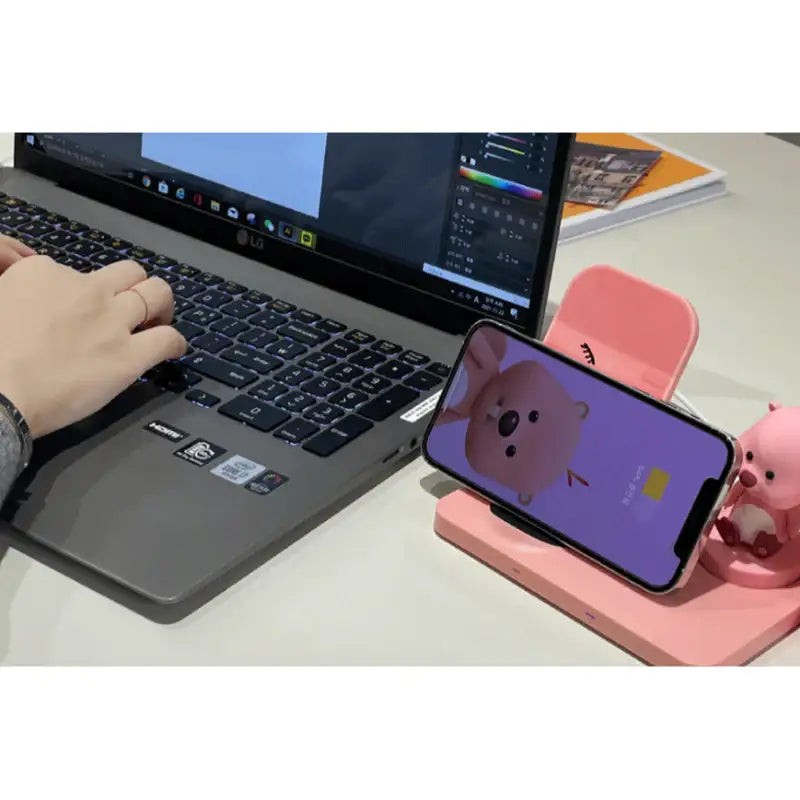 Wadiz x Zanmang Loopy - Dual High-Speed Wireless Charging Stand - Wadiz x Zanmang Loopy - Charging Stand - Harumio