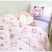 NARA HOME DECO X Maple Story - Pink Bean Bedding Set - NARA HOME DECO - Pillow Cover - Harumio