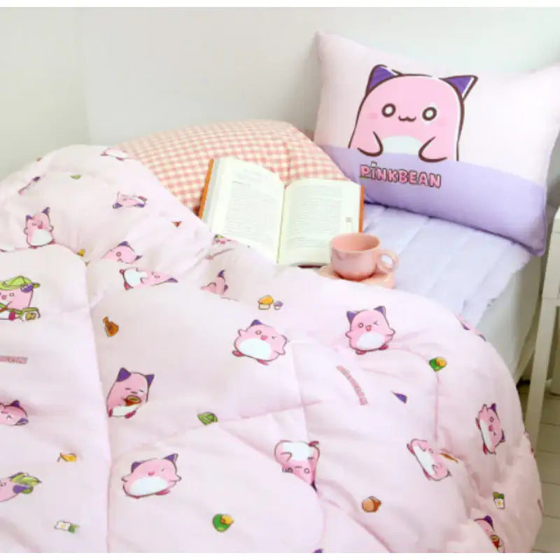 NARA HOME DECO X Maple Story - Pink Bean Bedding Set - NARA HOME DECO - Pillow Cover - Harumio