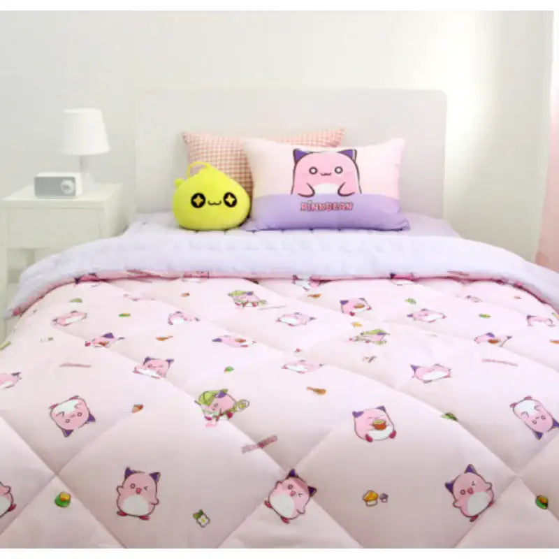 NARA HOME DECO X Maple Story - Pink Bean Bedding Set - NARA HOME DECO - Pillow Cover - Harumio