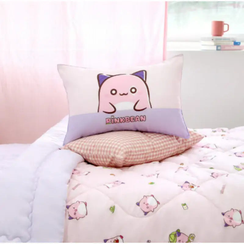NARA HOME DECO X Maple Story - Pink Bean Bedding Set - NARA HOME DECO - Pillow Cover - Harumio