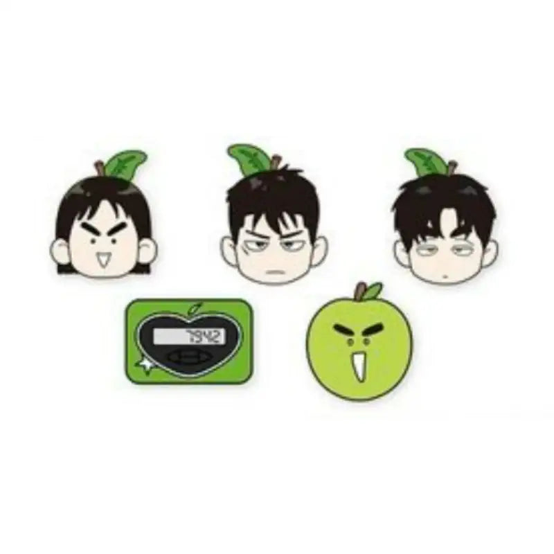 After School Lessons for Unripe Apples Winter Holiday Pop-Up - Metal Badge - Winter Holiday - Metal Badge - Harumio