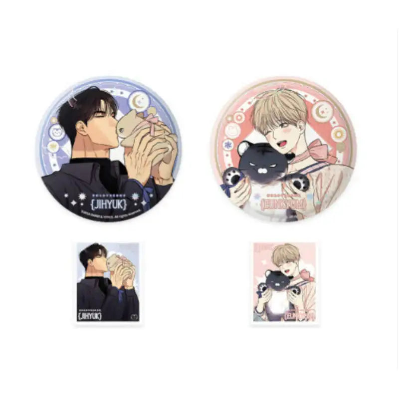 No Love Zone x GOODSBEE - Can Badge Set - Angel Devil LD VER. - GOODSBEE - Can Badge - Harumio