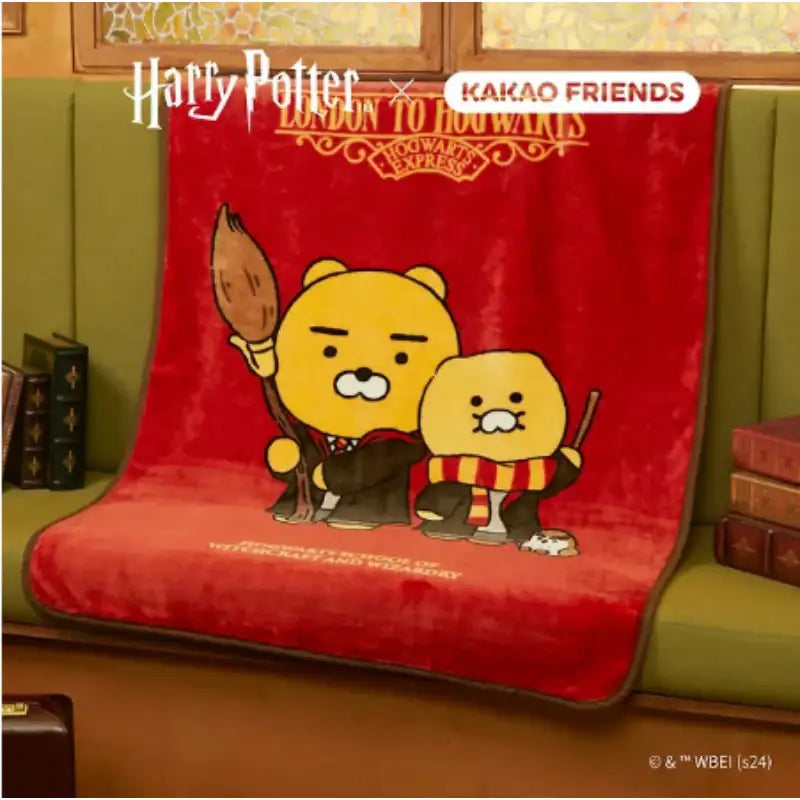 Harry Potter x Kakao Friends - Ryan & Choonsik Blanket - Kakao Friends - Blanket - Harumio