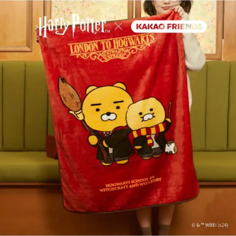 Harry Potter x Kakao Friends - Ryan & Choonsik Blanket - Kakao Friends - Blanket - Harumio