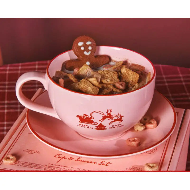 NCT 127 - 2024 Pink Christmas Cup & Saucer Set - SMTOWN - Cup - Harumio
