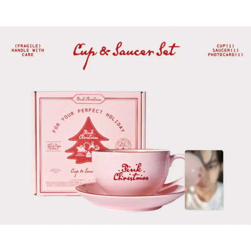 NCT 127 - 2024 Pink Christmas Cup & Saucer Set - SMTOWN - Cup - Harumio