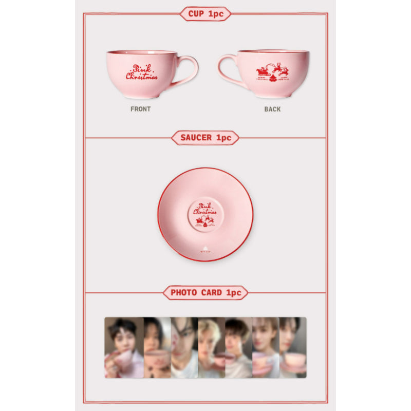NCT 127 - 2024 Pink Christmas Cup & Saucer Set