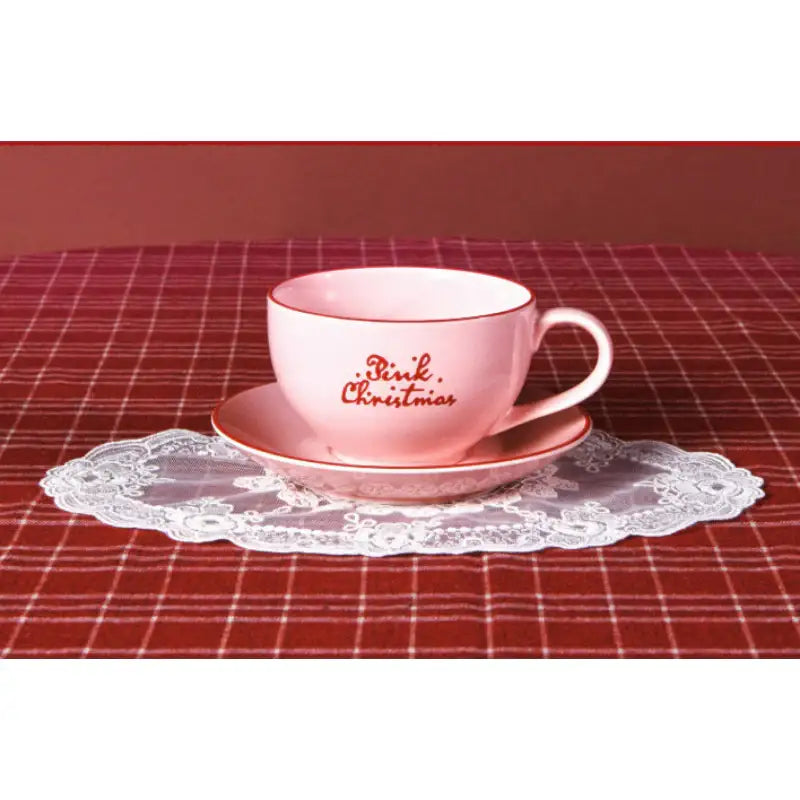 NCT 127 - 2024 Pink Christmas Cup & Saucer Set - SMTOWN - Cup - Harumio