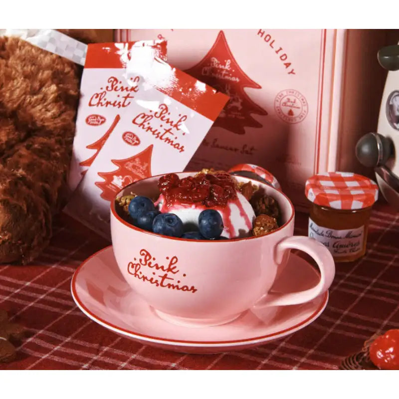 NCT 127 - 2024 Pink Christmas Cup & Saucer Set - SMTOWN - Cup - Harumio