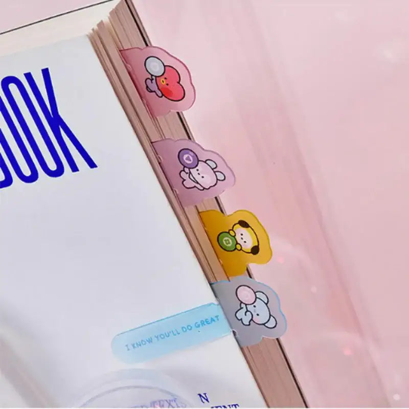 Line Friends x BT21 - Minini Lucky Gacha Book Clip Set - BT21 - Book Clip - Harumio