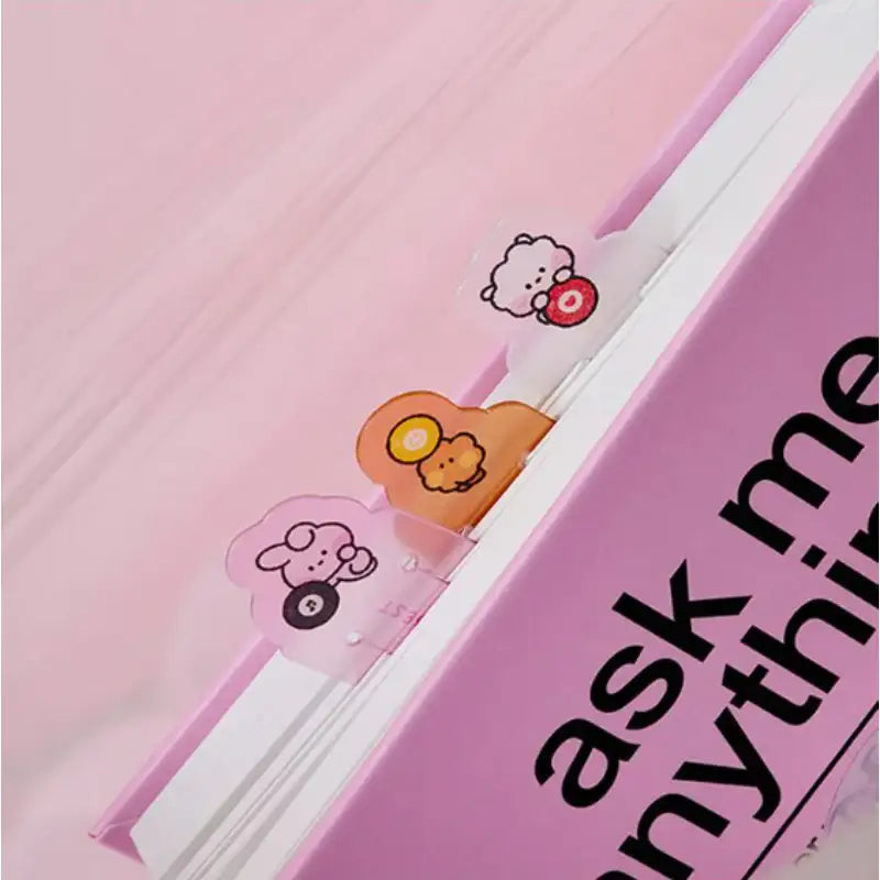 Line Friends x BT21 - Minini Lucky Gacha Book Clip Set - BT21 - Book Clip - Harumio