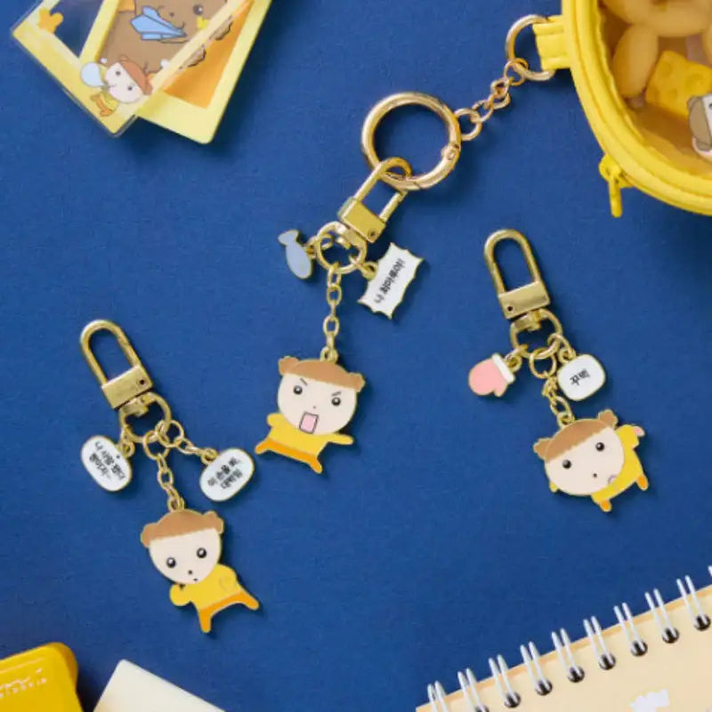 Maru Is a Puppy - Metal Keyring - Webtoon Friends - Keyring - Harumio