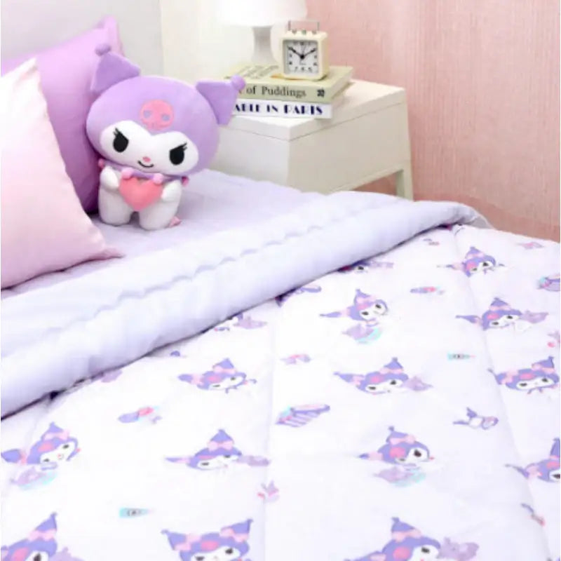 NARA HOME DECO X Sanrio - Kuromi Quilt Beautiful Up - NARA HOME DECO - Blanket - Harumio