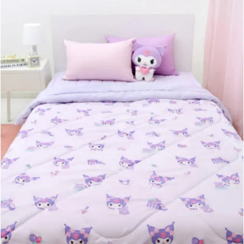 NARA HOME DECO X Sanrio - Kuromi Quilt Beautiful Up - NARA HOME DECO - Blanket - Harumio