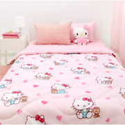 NARA HOME DECO X Sanrio - Hello Kitty Quilt Heart Up - NARA HOME DECO - Blanket - Harumio
