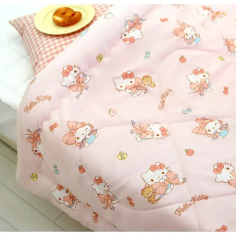 NARA HOME DECO X Sanrio - New Ribbon Hello Kitty Blanket - NARA HOME DECO - Blanket - Harumio