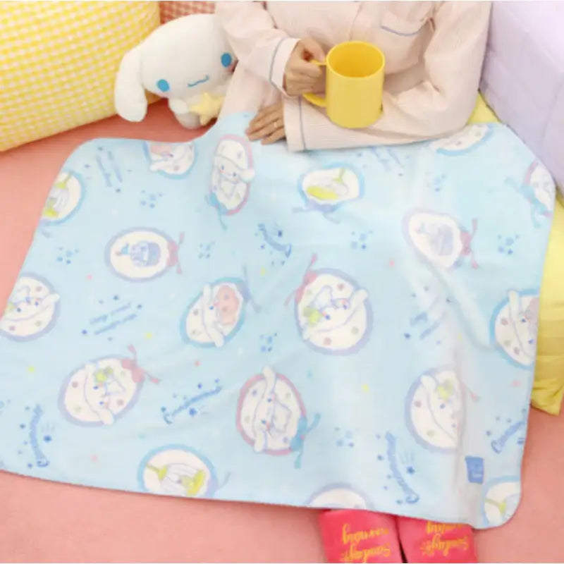 NARA HOME DECO X Sanrio - Cinnamoroll Sugar Frill Blanket - NARA HOME DECO - Blanket - Harumio