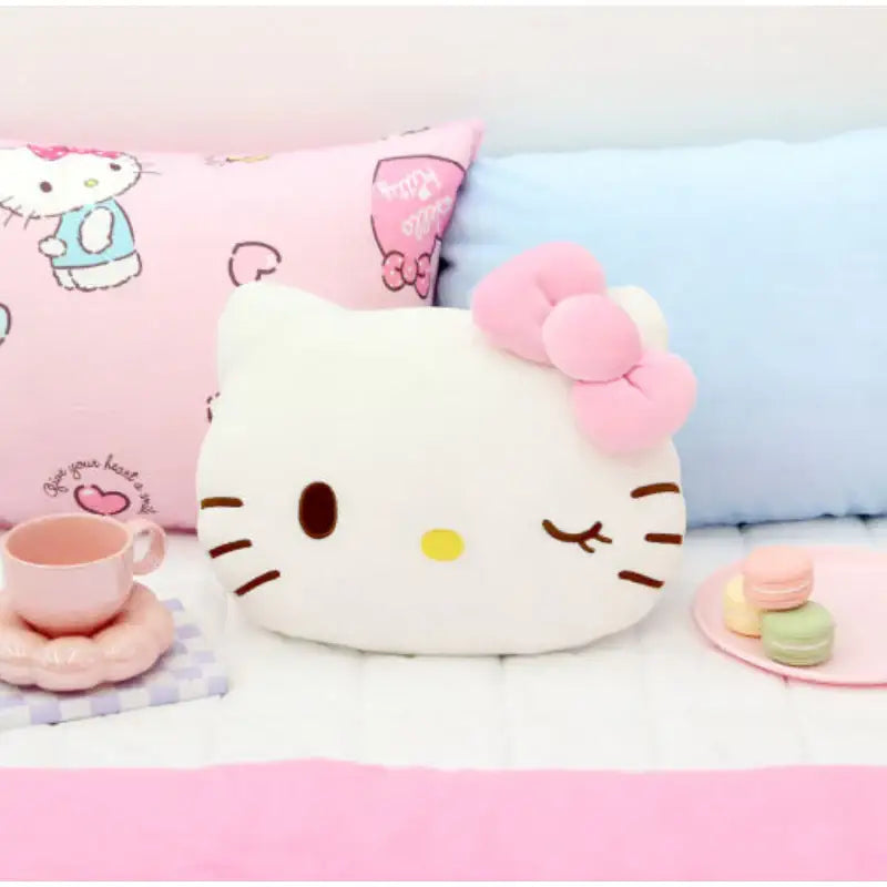 NARA HOME DECO x Sanrio - Wink Hello Kitty Face Cushion - NARA HOME DECO - Home & Living - Harumio