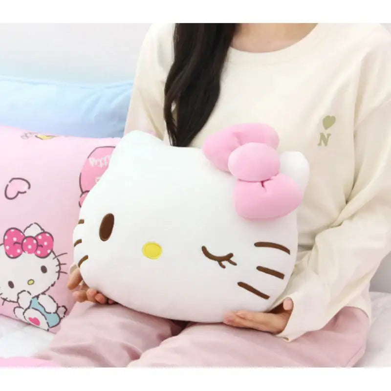 NARA HOME DECO x Sanrio - Wink Hello Kitty Face Cushion - NARA HOME DECO - Home & Living - Harumio