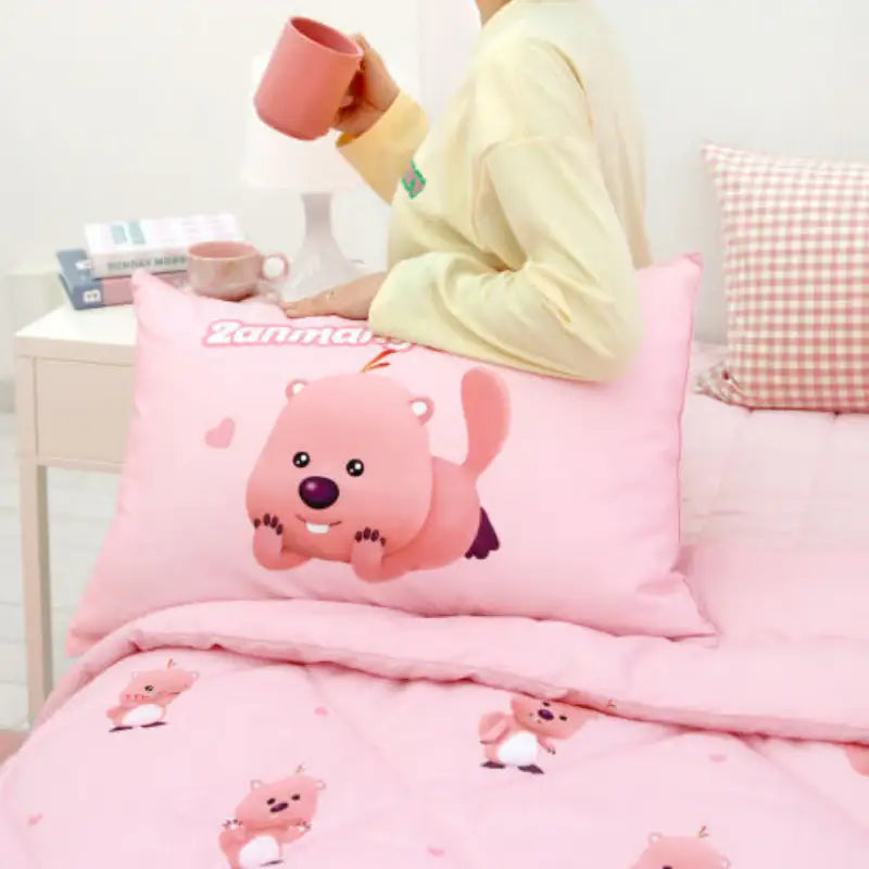 NARA HOME DECO X Zanmang Loopy - Happy Day Bedding Set - NARA HOME DECO - Blanket - Harumio