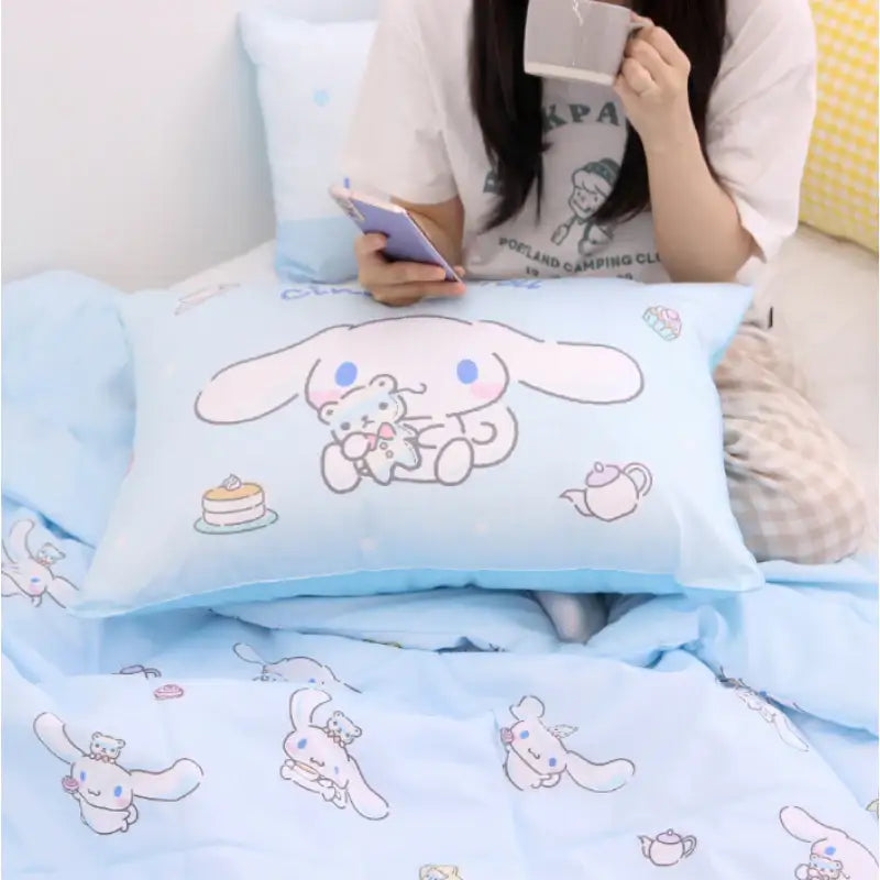 NARA HOME DECO x Sanrio - Cinnamoroll Pure Cotton Pillow Cover Milky - NARA HOME DECO - Home & Living - Harumio