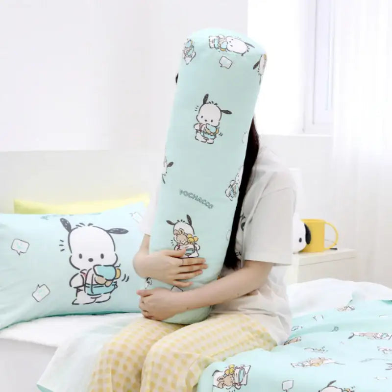 NARA HOME DECO x Sanrio - Pochacco Round Body Pillow Follow - NARA HOME DECO - Long pillow - Harumio