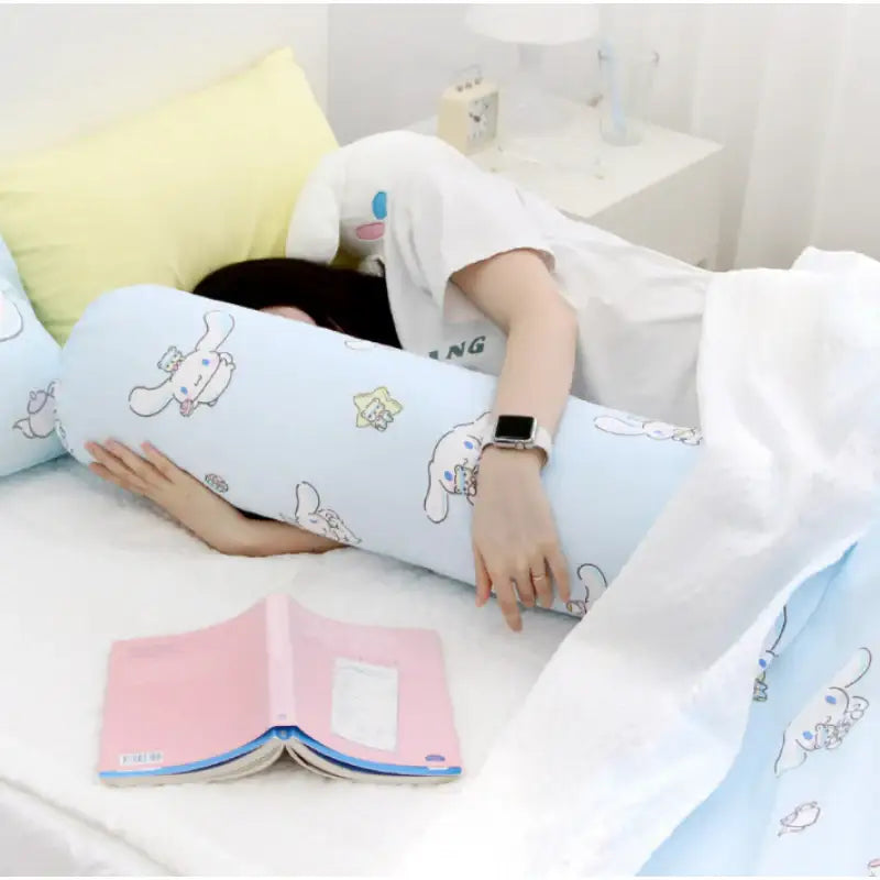 NARA HOME DECO x Sanrio - Cinnamoroll Round Body Pillow Milky - NARA HOME DECO - Long pillow - Harumio