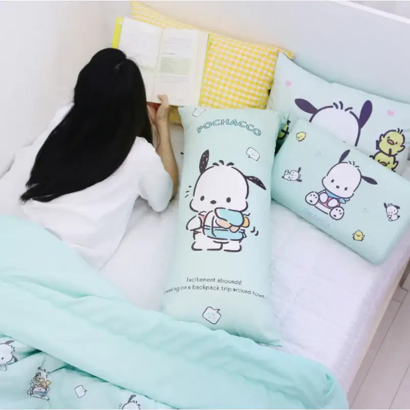 NARA HOME DECO X Sanrio - Pochacco Square Body Pillow Follow - NARA HOME DECO - Body Pillow - Harumio