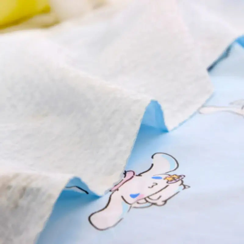 NARA HOME DECO X Sanrio - Cinnamoroll Bamboo Ripple Double Blanket Milky - NARA HOME DECO - Blanket - Harumio