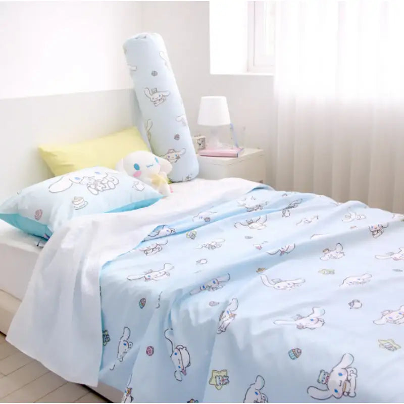 NARA HOME DECO X Sanrio - Cinnamoroll Bamboo Ripple Double Blanket Milky - NARA HOME DECO - Blanket - Harumio