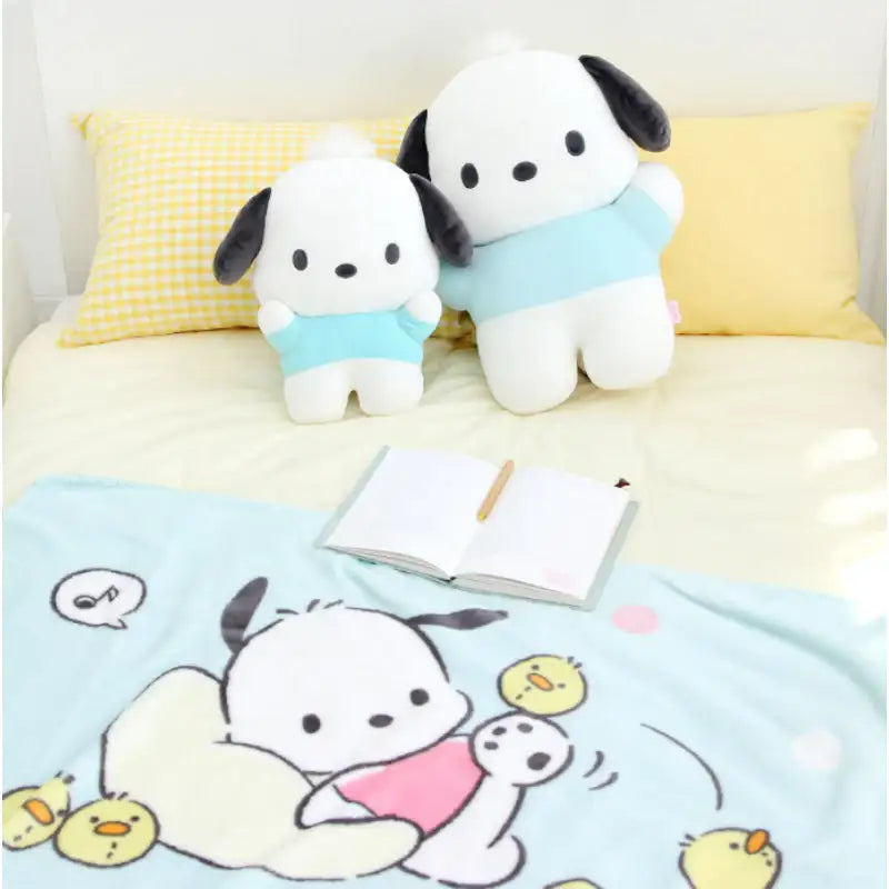 NARA HOME DECO X Sanrio - Pochacco Flannel Blanket - NARA HOME DECO - Blanket - Harumio