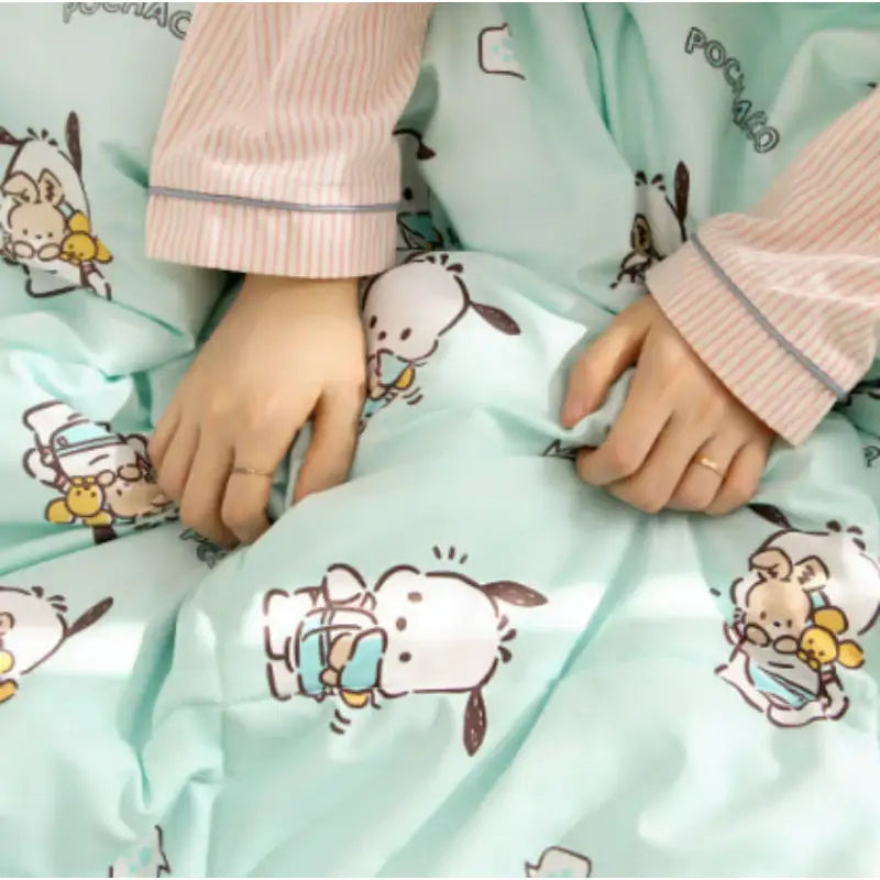 NARA HOME DECO X Sanrio - Pochacco Quilt New Follow - NARA HOME DECO - Blanket - Harumio