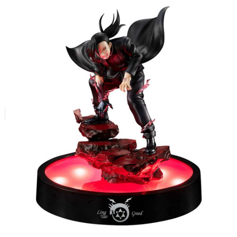 AmiAmi - Precious G.E.M. Series Fullmetal Alchemist Greed Lin Yao (with Light-up Base) - AmiAmi - Figure - Harumio