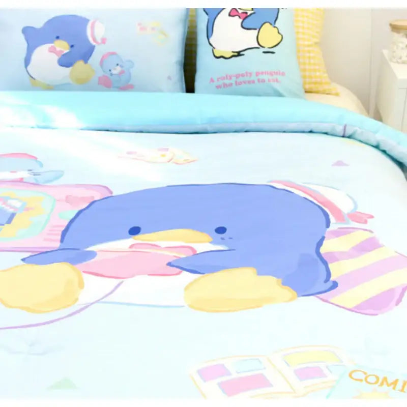 NARA HOME DECO X Sanrio - Tuxedo Sam Pure Cotton Quilt Happy - NARA HOME DECO - Blanket - Harumio