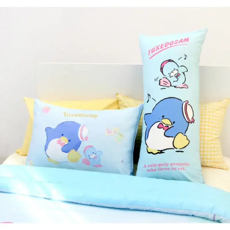 NARA HOME DECO X Sanrio - Tuxedo Sam Pure Cotton Pillow Cover Happy - NARA HOME DECO - Pillow Cover - Harumio
