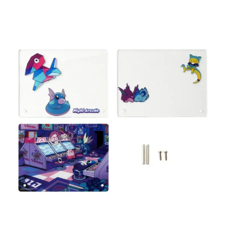 Pokémon Store - Pokémon Center Acrylic Stand Night Arcade - Pokémon Store - Acrylic Stand - Harumio