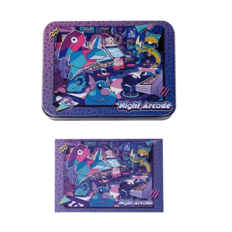 Pokémon Store - Pokémon Center Tin Case Memo Night Arcade - Pokémon Store - Memo - Harumio