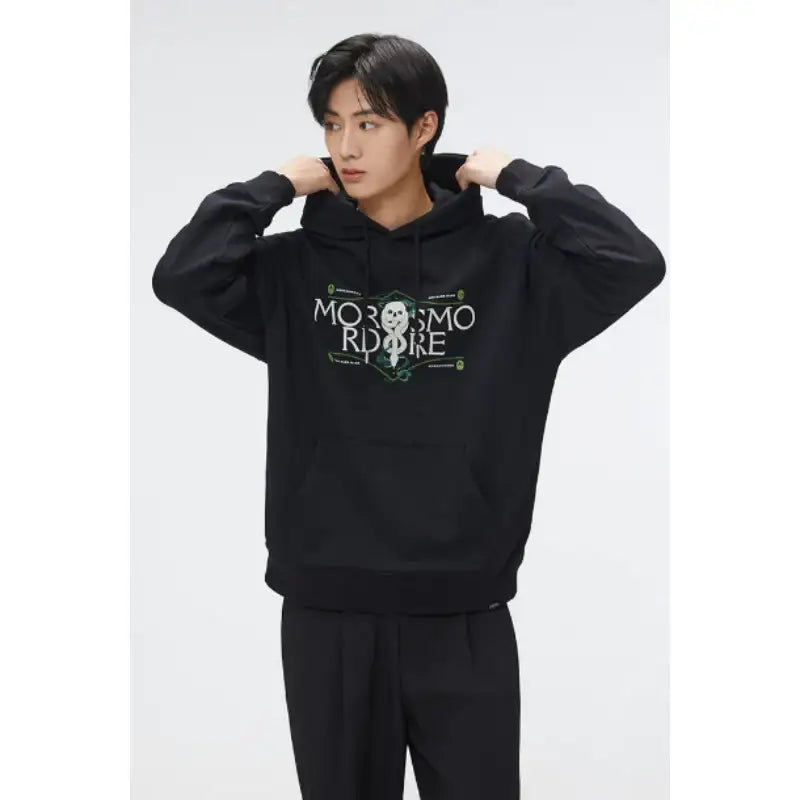 SPAO x Harry Potter - Slytherin Hooded Sweatshirt - SPAO - Sweatshirt - Harumio