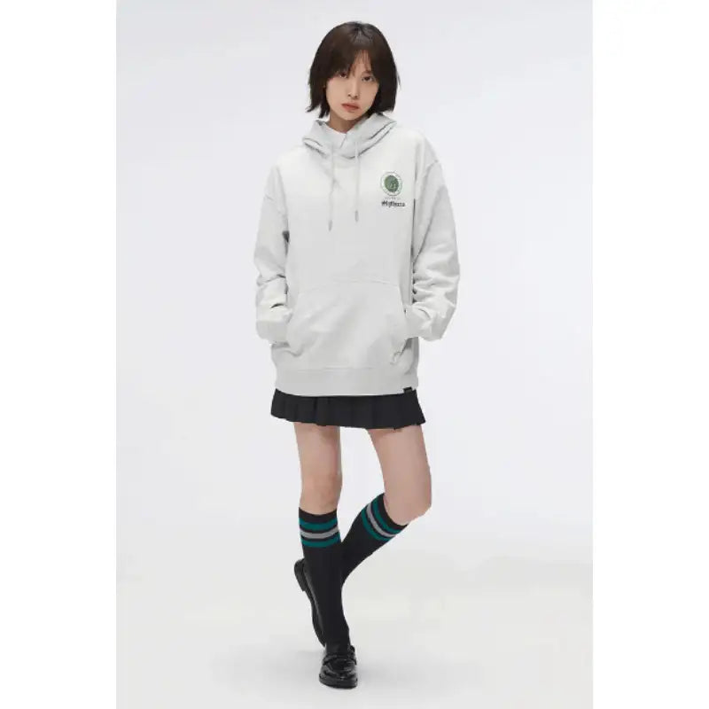 SPAO x Harry Potter - Slytherin Hooded Sweatshirt - SPAO - Sweatshirt - Harumio